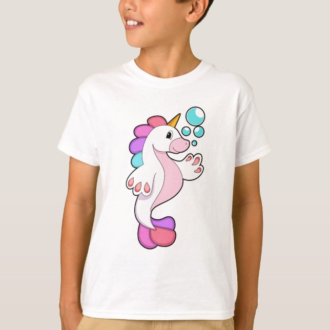 Camiseta Unicornio con burbujas de agua.PNG (Anverso)