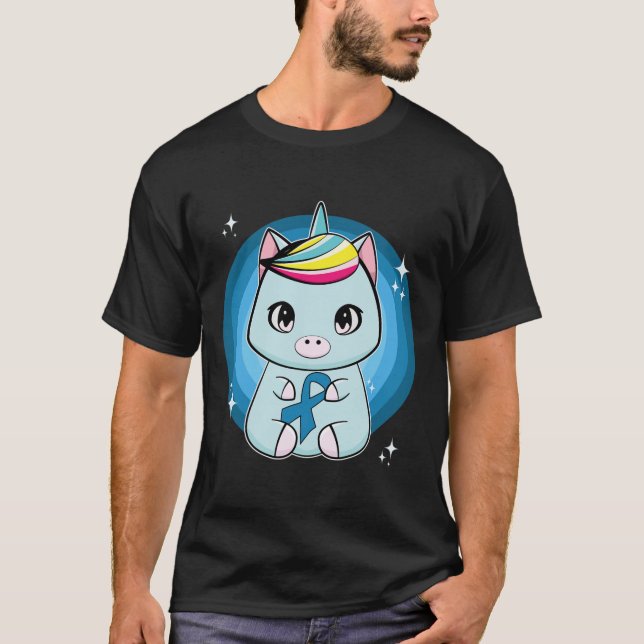 Camiseta Unicornio Con Conciencia Sobre La Diabetes De Cint (Anverso)