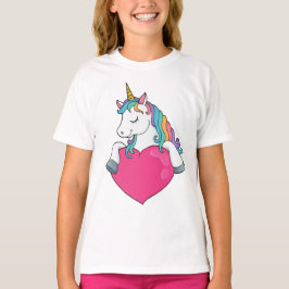 Camiseta Unicornio con corazón