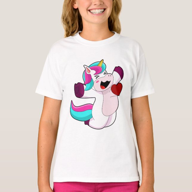 Camiseta Unicornio con corazón (Anverso)