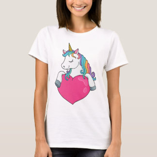Camiseta Unicornio con corazón