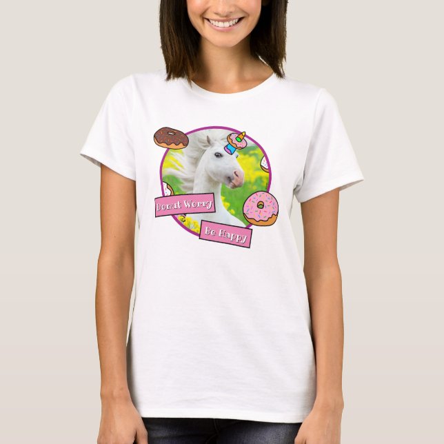 Camiseta Unicornio con donuts (Anverso)
