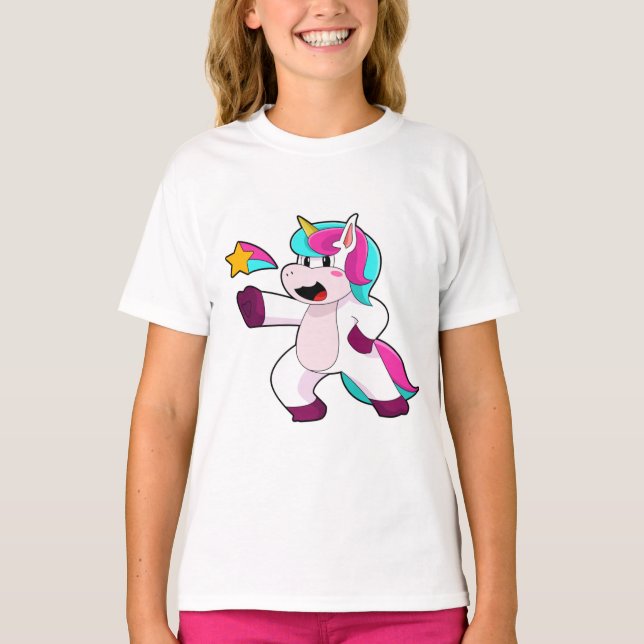 Camiseta Unicornio con estrella (Anverso)