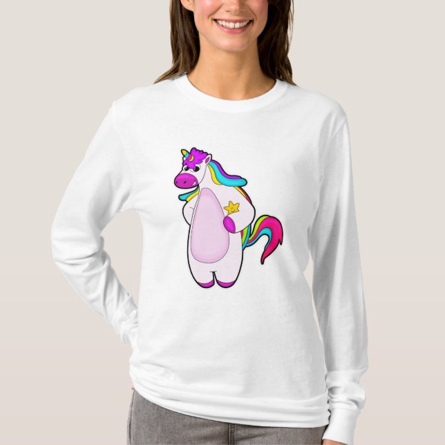 Camiseta Unicornio con estrella (Anverso)