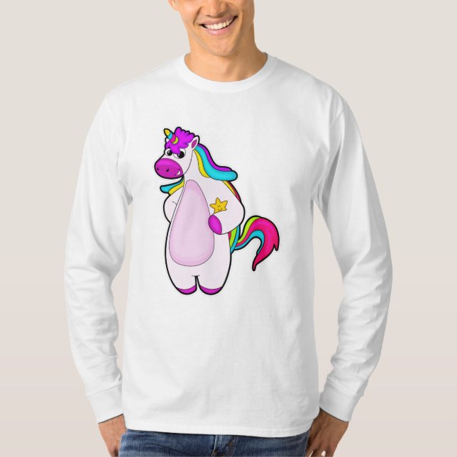 Camiseta Unicornio con estrella (Anverso)