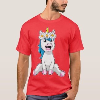 Camiseta Unicornio con flores