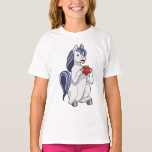 Camiseta Unicornio con frutilla de fresa