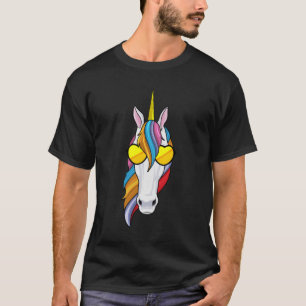 Camiseta Unicornio con gafas de sol