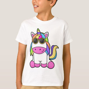Camiseta Unicornio con gafas de sol