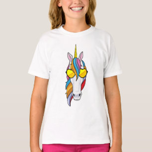 Camiseta Unicornio con gafas de sol