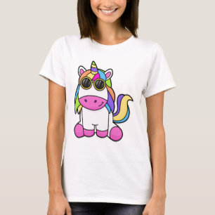 Camiseta Unicornio con gafas de sol