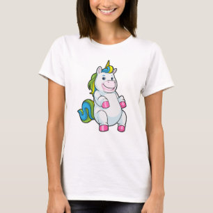 Camiseta Unicornio con gran Belly