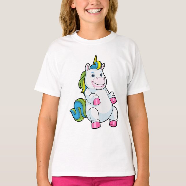 Camiseta Unicornio con gran Belly (Anverso)