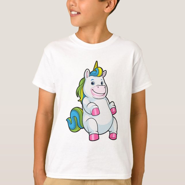 Camiseta Unicornio con gran Belly (Anverso)