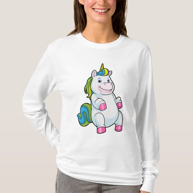 Camiseta Unicornio con gran Belly (Anverso)