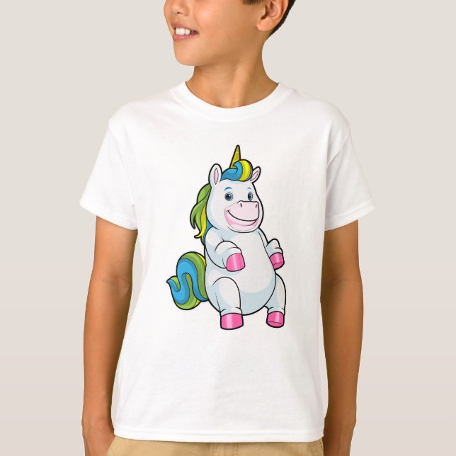 Camiseta Unicornio con gran Belly (Anverso)