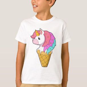 Camiseta Unicornio con helado