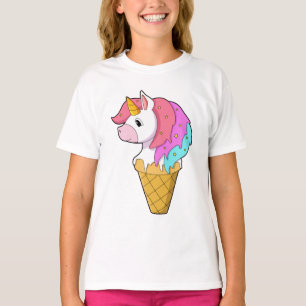 Camiseta Unicornio con helado