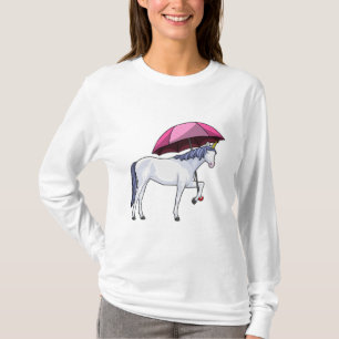 Camiseta Unicornio con paraguas