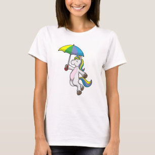 Camiseta Unicornio con paraguas