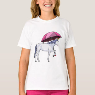 Camiseta Unicornio con paraguas