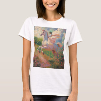 Camiseta Unicornio con pintura chica
