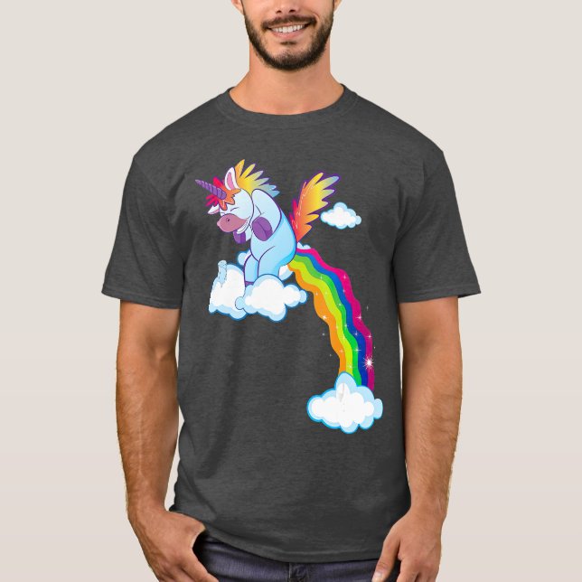 Camiseta Unicornio con regalo de amante (Anverso)