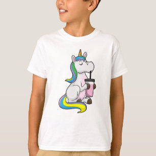 Camiseta Unicornio con té de burbuja