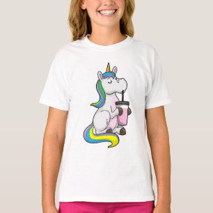 Camiseta Unicornio con té de burbuja