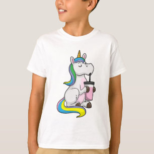 Camiseta Unicornio con té de burbuja