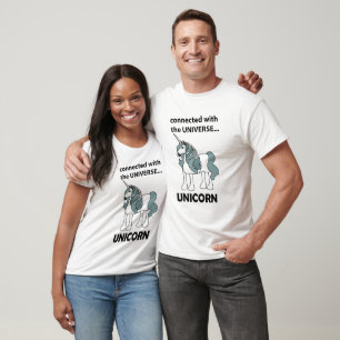 Camiseta Unicornio Conectado Con El Universo Unicornio