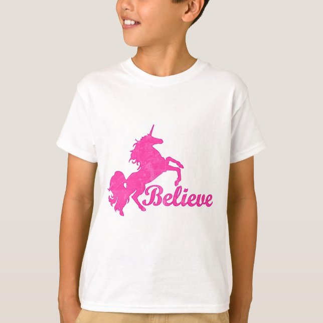 Camiseta Unicornio, Cree (Anverso)