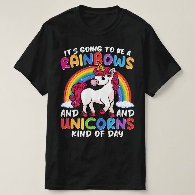 Camiseta Unicornio Cute Impresionantes Arroganzas Y Unicorn (Diseño del anverso)