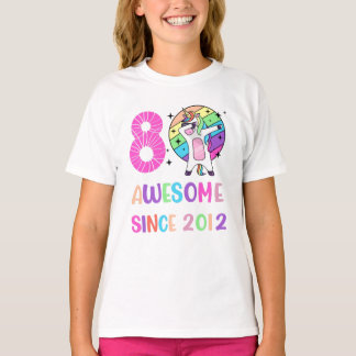 Camiseta Unicornio Dabbing, 8 años