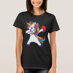 Camiseta Unicornio Dabbing Divertido Jugador de Golf con Di