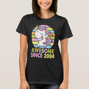 Camiseta Unicornio Dabbing Feliz cumpleaños 18 años de sano