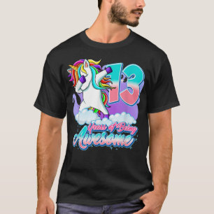 Camiseta Unicornio Dabbing Gir de regalo de 13 años