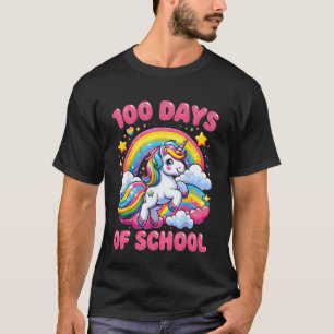 Camiseta Unicornio de 100 días de escuela Chicas Maestra 10