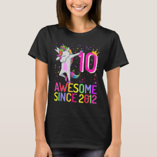 Camiseta Unicornio de 10 años Dabbing Chica