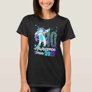 Camiseta Unicornio de 10 años de edad Dabbing