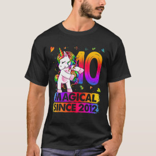 Camiseta Unicornio De 10 Años De Edad Fallando 10 Años De U