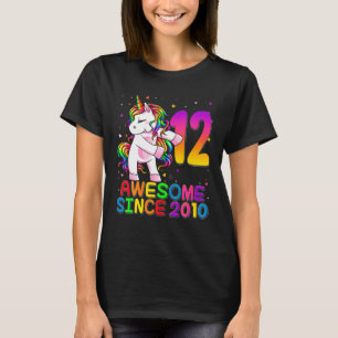 Camiseta Unicornio De 12 Años De Edad Fallando 12º Chica De