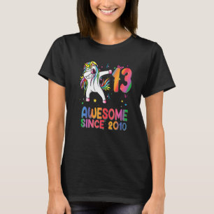 Camiseta Unicornio de 13 años Dabbing Chica de cumpleaños n