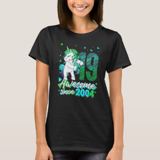 Camiseta Unicornio de 19 años haciendo flossing cumpleaños 