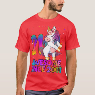 Camiseta Unicornio de 21 años de edad Chica de cumpleaños n