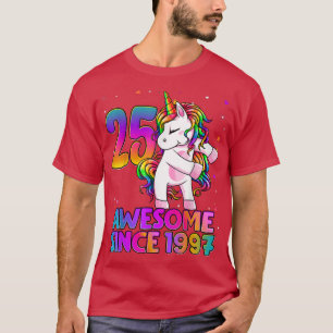 Camiseta Unicornio de 25 años de edad Chica de cumpleaños n