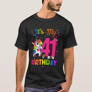 Camiseta Unicornio de 41 años es mi Chica de cumpleaños núm