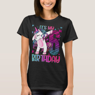 Camiseta Unicornio de 6 años de edad Dabbing Chica de cumpl