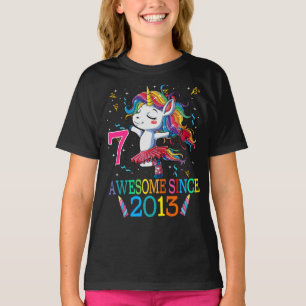 Camiseta Unicornio de 7 años