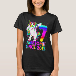 Camiseta Unicornio de 7 años de edad Dabbing Chica de cumpl